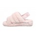 UGG FLUFF YEAH SLIDE SEASHELL PINK