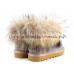 UGG FOX FUR II METALLIC AZURE