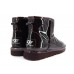 UGG & JIMMY CHOO CLASSIC MINI PATENT II CHOCOLATE LACQUER