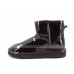 UGG & JIMMY CHOO CLASSIC MINI PATENT II CHOCOLATE LACQUER