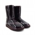 UGG & JIMMY CHOO CLASSIC SHORT PATENT II - CHOCOLATE