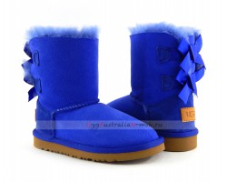 UGG KIDS BAILEY BOW II ELECTRIC BLUE