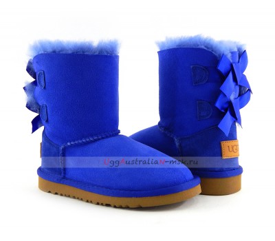 UGG KIDS BAILEY BOW II ELECTRIC BLUE