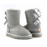 UGG KIDS BAILEY BOW II GREY VIOLET