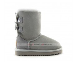 UGG KIDS BAILEY BOW II GREY VIOLET