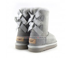 UGG KIDS BAILEY BOW II GREY VIOLET