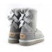 UGG KIDS BAILEY BOW II GREY VIOLET