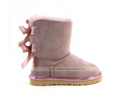 UGG KIDS BAILEY BOW II METALLIC DUSK