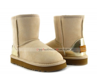 UGG KIDS CLASSIC II METALLIC SLATE