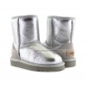 UGG KIDS CLASSIC METALLIC SILVER