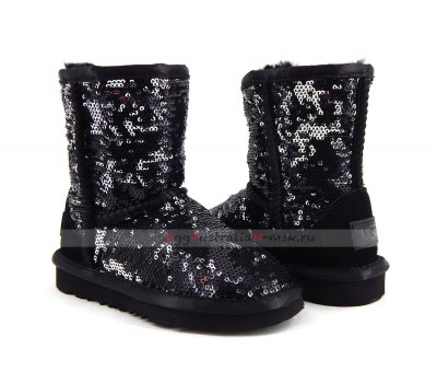 UGG KIDS SPARKLES BLACK