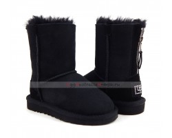 UGG KIDS ZIP BLACK