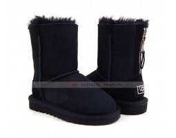 UGG KIDS ZIP BLACK