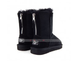 UGG KIDS ZIP BLACK