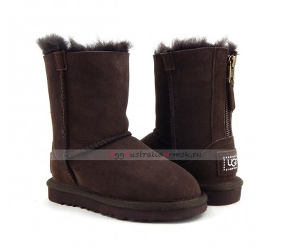 UGG KIDS ZIP CHOCOLATE