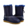 UGG KIDS ZIP METALLIC NAVY