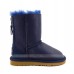 UGG KIDS ZIP METALLIC NAVY