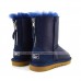 UGG KIDS ZIP METALLIC NAVY