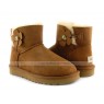 UGG MINI BAILEY BUTTON POPPY BOOT CHESTNUT