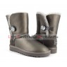 UGG SHORT BAILEY BLING II METALLIС PEWTER