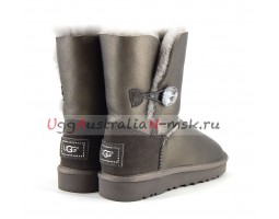 UGG SHORT BAILEY BLING II METALLIС PEWTER