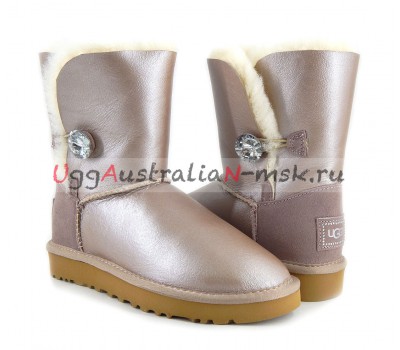 UGG SHORT BAILEY BLING II METALLIC AZURE