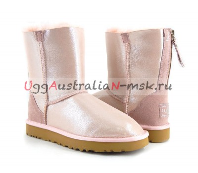 UGG SHORT II ZIP PINK