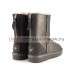 UGG SHORT ZIP II METALLIC PEWTER