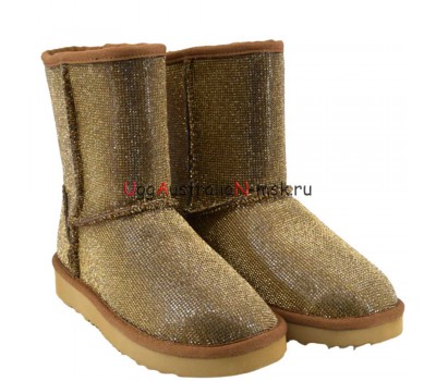 UGG & JIMMY CHOO CLASSIC SHORT SEREIN GOLD 