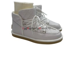 UGG LODGE MINI LEATHER WHITE