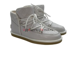 UGG LODGE MINI LEATHER WHITE