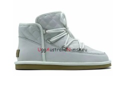 UGG LODGE MINI LEATHER WHITE