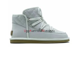 UGG LODGE MINI LEATHER WHITE