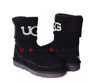 UGG CLASSIC KNIT BLACK