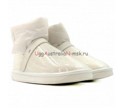 UGG KIDS CLEAR QUILTY BOOT WHITE