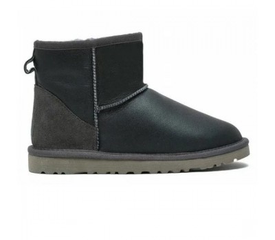 UGG MENS CLASSIC MINI METALLIC GREY