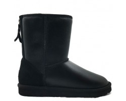  UGG MENS CLASSIC CHORT ZIP METALLIC BLACK