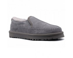 UGG STITCH SLIP ON GREY