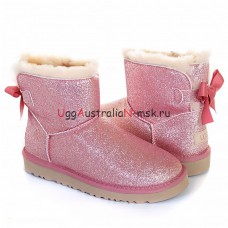 BAILEY BOW MINI SPARKLE FASHION BOOT PINK