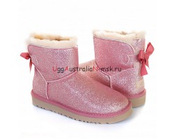 BAILEY BOW MINI SPARKLE FASHION BOOT PINK