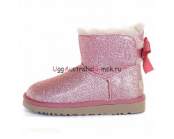 BAILEY BOW MINI SPARKLE FASHION BOOT PINK