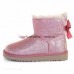 BAILEY BOW MINI SPARKLE FASHION BOOT PINK