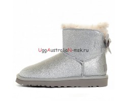 BAILEY BOW MINI SPARKLE FASHION BOOT SILVER