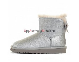 BAILEY BOW MINI SPARKLE FASHION BOOT SILVER