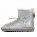 BAILEY BOW MINI SPARKLE FASHION BOOT SILVER