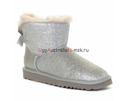 BAILEY BOW MINI SPARKLE FASHION BOOT SILVER