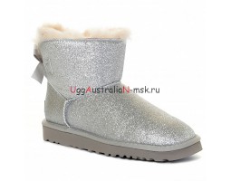 BAILEY BOW MINI SPARKLE FASHION BOOT SILVER