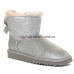 BAILEY BOW MINI SPARKLE FASHION BOOT SILVER