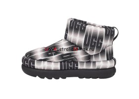 UGG CLASSIC MAXI WAVELENGTH MINI BLACK/WHITE
