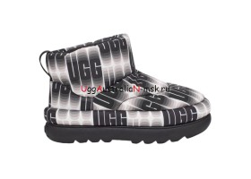 UGG CLASSIC MAXI WAVELENGTH MINI BLACK/WHITE